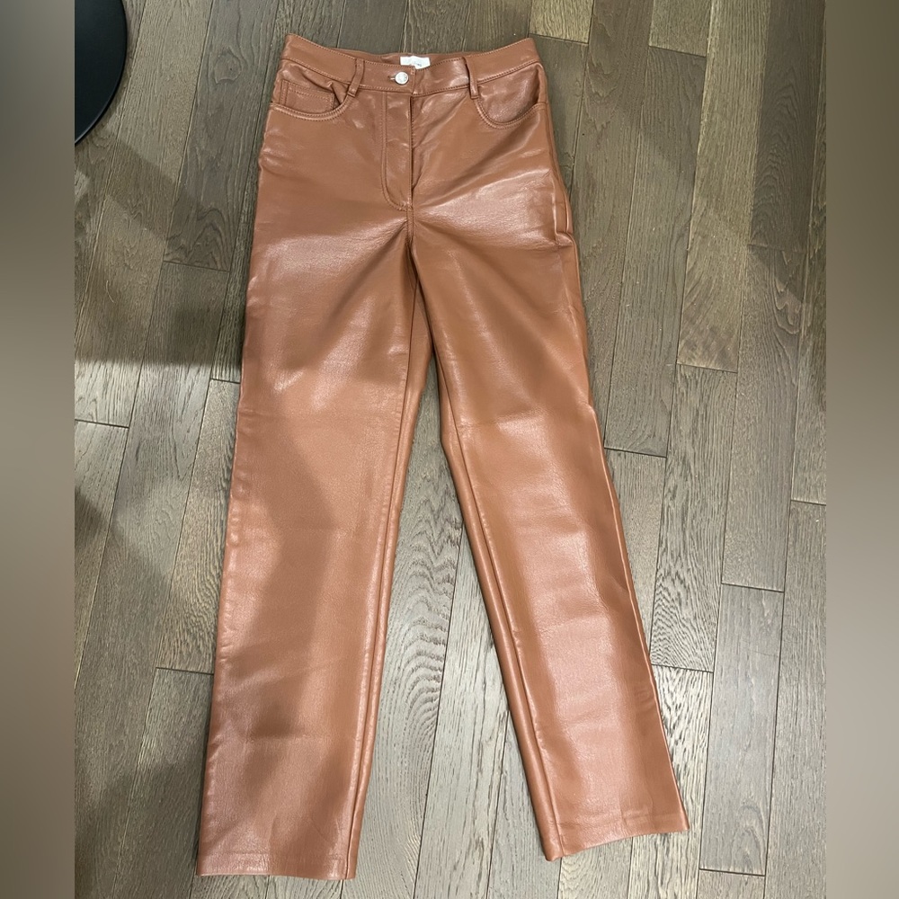 Aritzia Wilfred leather pants, size 2